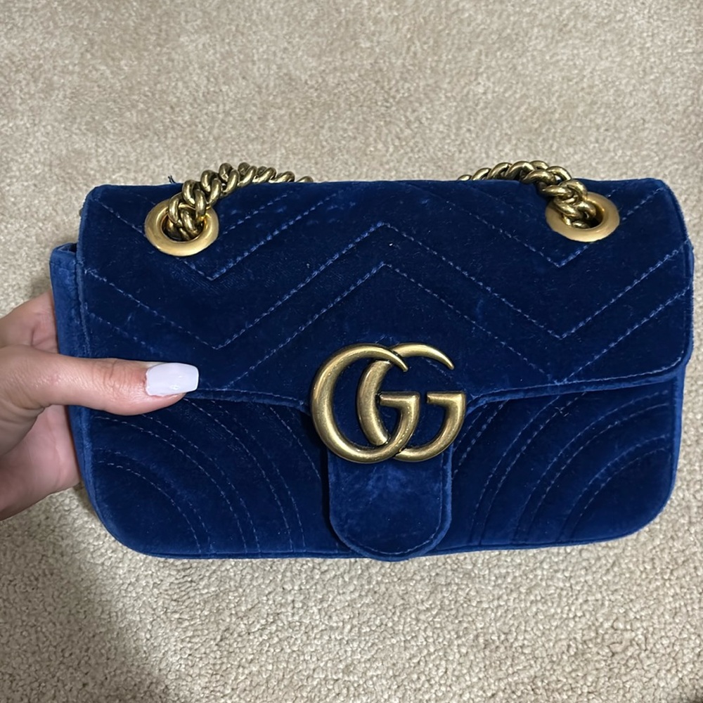 Small Velvet Gucci GG Marmont